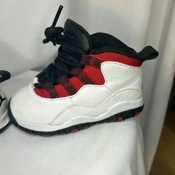 Nike Air Jordan 10 X MID Retro GS Olympians Size 6C Red White Blue Sneakers Shoe - Picture 5 of 14